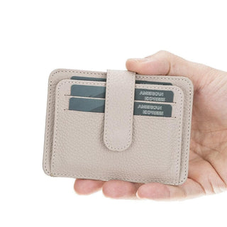 Bouletta Card Holder Sandy Brown BLW19 Leather Card Holder Premium Koruma