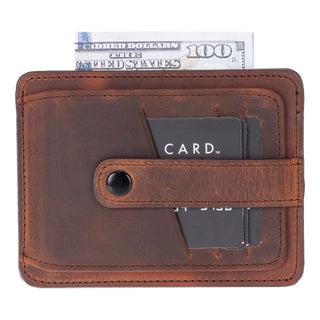 Bouletta Card Holder Saddle Brown BLWL20 Leather Card Holder Premium Koruma