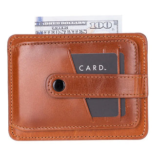 Bouletta Card Holder Tan BLWL20 Leather Card Holder Premium Koruma