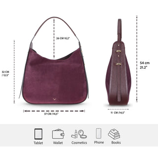 Bouletta Women's Bag Carina Suede Leather Women's Bag Premium Koruma