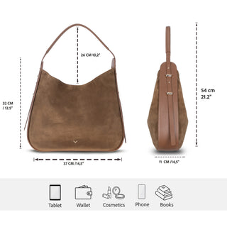 Bouletta Women's Bag Carina Suede Leather Women's Bag Premium Koruma