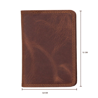 Bouletta License Holder Saddle Brown Carvan License Registration Holder Premium Koruma
