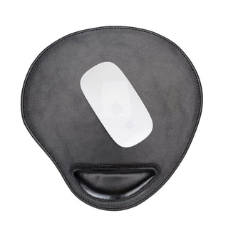 Bouletta MousePad Black Cushioned Leather Mouse Pad Premium Koruma