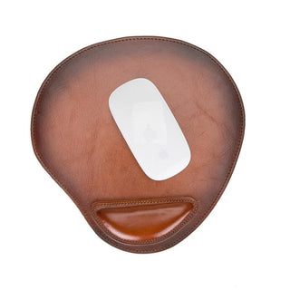 Bouletta MousePad Tan Cushioned Leather Mouse Pad Premium Koruma