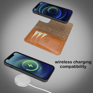 El Yapımı Deri iPhone 13 Pro Max Çıkarılabilir Cüzdanlı Kılıf – Kartlıklı, Minimalist, Hakiki Deri Telefon Cüzdanı
