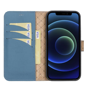 El Yapımı Deri iPhone 13 Pro Max Çıkarılabilir Cüzdanlı Kılıf – Kartlıklı, Minimalist, Hakiki Deri Telefon Cüzdanı