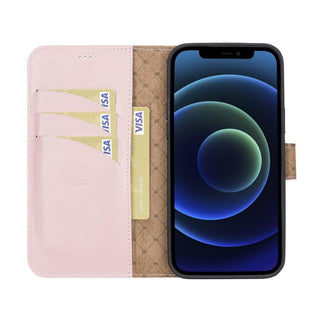 El Yapımı Deri iPhone 13 Pro Max Çıkarılabilir Cüzdanlı Kılıf – Kartlıklı, Minimalist, Hakiki Deri Telefon Cüzdanı