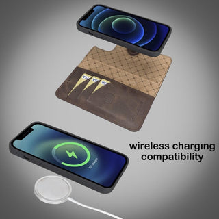 El Yapımı Deri iPhone 13 Pro Max Çıkarılabilir Cüzdanlı Kılıf – Kartlıklı, Minimalist, Hakiki Deri Telefon Cüzdanı