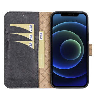 El Yapımı Deri iPhone 13 Pro Max Çıkarılabilir Cüzdanlı Kılıf – Kartlıklı, Minimalist, Hakiki Deri Telefon Cüzdanı