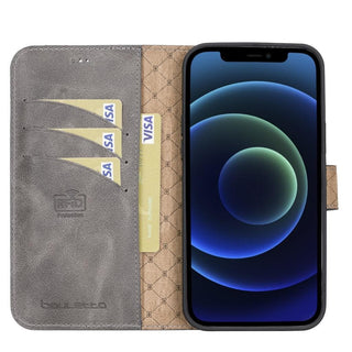 El Yapımı Deri iPhone 13 Pro Max Çıkarılabilir Cüzdanlı Kılıf – Kartlıklı, Minimalist, Hakiki Deri Telefon Cüzdanı