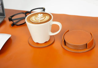 Bouletta Coaster Set Divine Cup Leather Coaster Set Premium Koruma