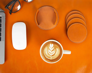 Bouletta Coaster Set Divine Cup Leather Coaster Set Premium Koruma