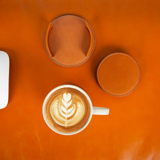 Bouletta Coaster Set Divine Cup Leather Coaster Set Premium Koruma