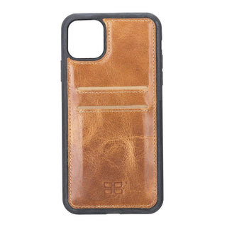 Bouletta Deri iPhone 11 El Yapımı Deri iPhone 11 Arka Kapak – Kartlıklı, Minimalist, Hakiki Deri Telefon Cüzdanı Premium Koruma