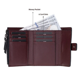 Bouletta Women's Wallet Elba Leather Women's Wallet Premium Koruma