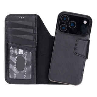 Bouletta Phone Case Elite Magic iPhone 17 Pro Leather Detachable Wallet Case Premium Koruma