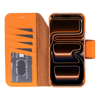 Bouletta Phone Case Elite Magic iPhone 17 Pro Max Leather Detachable Wallet Case Premium Koruma