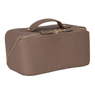 Bouletta Makeup Bag Khaki Ella Leather Makeup Bag Premium Koruma