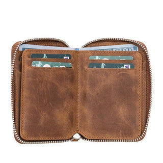 Bouletta Wallet Elvis Leather Zipper Wallet Premium Koruma