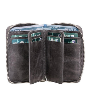 Bouletta Wallet Elvis Leather Zipper Wallet Premium Koruma
