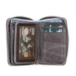 Bouletta Wallet Elvis Leather Zipper Wallet Premium Koruma