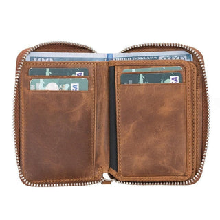 Bouletta Wallet Elvis Leather Zipper Wallet Premium Koruma