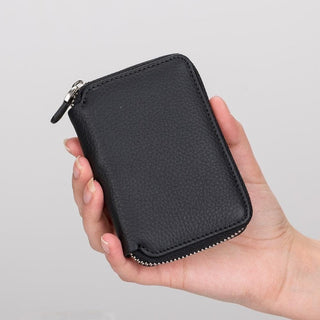 Bouletta Wallet Pebble Black Elvis Leather Zipper Wallet Premium Koruma