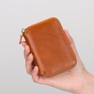 Bouletta Wallet Sandy Tan Elvis Leather Zipper Wallet Premium Koruma
