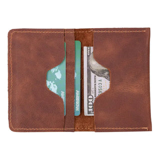 Bouletta Card Holder Brown Enrico Leather Card Holder Premium Koruma