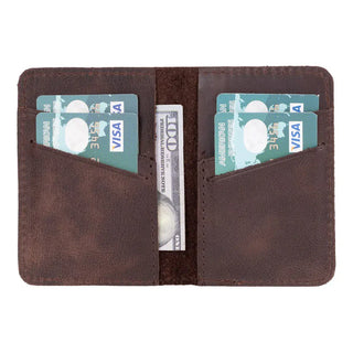 Bouletta Card Holder Dark Brown Enrico Leather Card Holder Premium Koruma