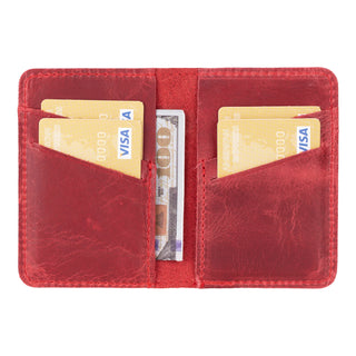 Bouletta Card Holder Tuscan Red Enrico Leather Card Holder Premium Koruma