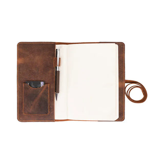 Bouletta Journal Cover Saddle Brown Eterna Leather Journal Cover Premium Koruma