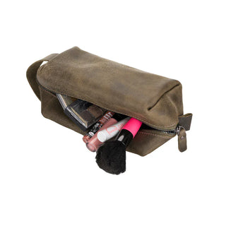 Bouletta Dopp Kit Dark Goldenrod Eve Leather Dopp Kit, Large Premium Koruma