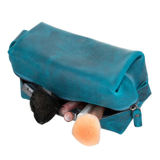 Bouletta Dopp Kit Sky Blue Eve Leather Dopp Kit, Medium Premium Koruma