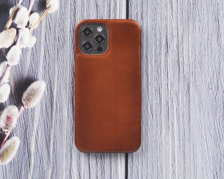Bouletta Phone Case Tan F360 iPhone 12 Pro / iPhone 12 Leather Case Premium Koruma