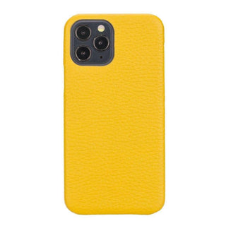 Bouletta Phone Case Yellow F360 iPhone 12 Pro / iPhone 12 Leather Case Premium Koruma