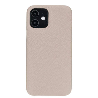 Bouletta Phone Case Beige F360 iPhone 12 Pro / iPhone 12 Leather Cover Premium Koruma