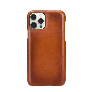 Bouletta Phone Case Tan F360 iPhone 12 Pro / iPhone 12 Leather Cover Premium Koruma