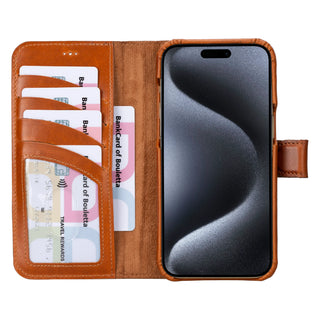 Bouletta Phone Case F360 Magic Leather iPhone 16 Pro Detachable Wallet Case Premium Koruma