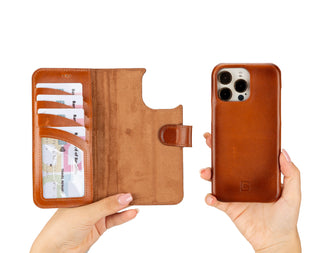 Bouletta Phone Case F360 Magic Leather iPhone 16 Pro Detachable Wallet Case Premium Koruma