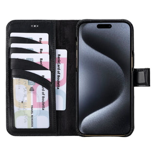 Bouletta Phone Case F360 Magic Leather iPhone 16 Pro Max Detachable Wallet Case Premium Koruma