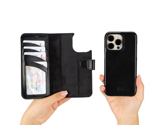 Bouletta Phone Case F360 Magic Leather iPhone 16 Pro Max Detachable Wallet Case Premium Koruma
