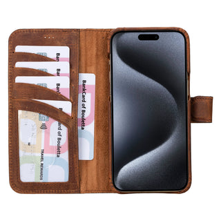 Bouletta Phone Case F360 Magic Leather iPhone 16 Pro Max Detachable Wallet Case Premium Koruma