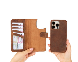 Bouletta Phone Case F360 Magic Leather iPhone 16 Pro Max Detachable Wallet Case Premium Koruma