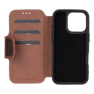 Bouletta Phone Case Firenze iPhone 16 Pro Leather Folio Case Premium Koruma