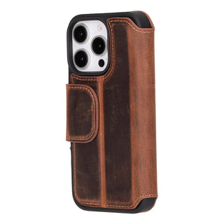 Bouletta Phone Case Firenze iPhone 16 Pro Leather Folio Case Premium Koruma