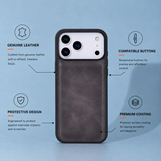 Bouletta Phone Case Flex Cover iPhone 17 Pro Leather Case Premium Koruma