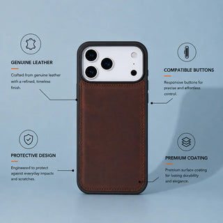Bouletta Phone Case Flex Cover iPhone 17 Pro Leather Case Premium Koruma