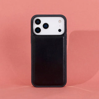 Bouletta Phone Case Black Flex Cover iPhone 17 Pro Max Leather Case Premium Koruma