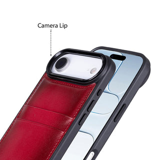 Bouletta Phone Case Flex Cover Leather iPhone 17 Air Case with Card Holder Premium Koruma